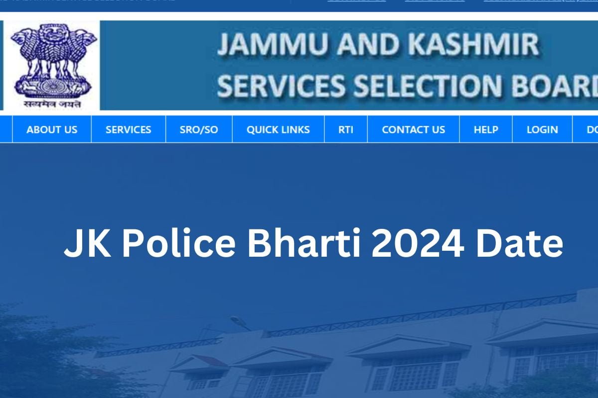 JK Police Bharti 2024 Date : जम्मू-कश्मीर पुलिस कांस्टेबल भर्ती के लिए इस तारीख से शुरू होगी आवेदन प्रक्रिया